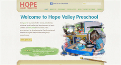 Desktop Screenshot of hopevalleypreschool.com